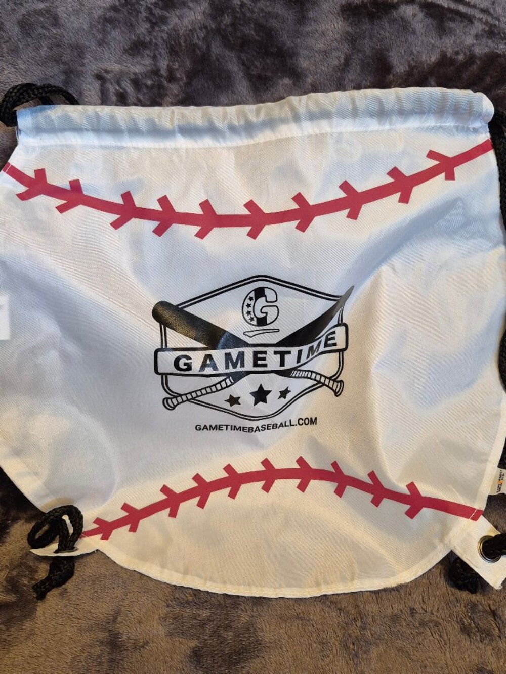 GameTime Draw String Back Pack Baseball Bag 17"x 15"